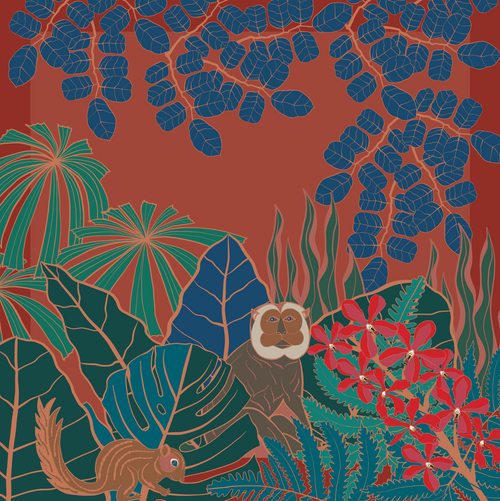 Cheeky Forest Friends - Jangala Cushion Cover