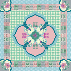Binary Style - Peranakan Opulence Chiffon Scarf. Singapore scarf for gifts and souvenirs.