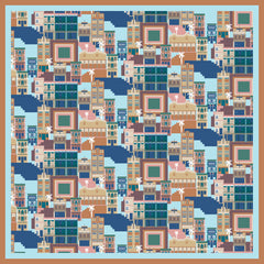 Shophouses of Singapore Cotton Scarf