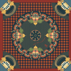 A Festive Night at Kampong Glam Cotton Silk Scarf