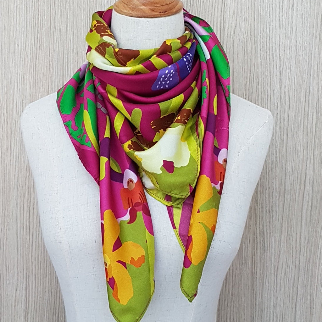 Orchidea Silk Scarf