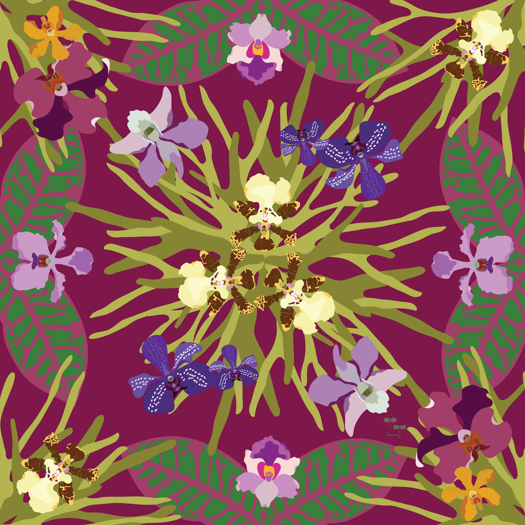 Orchidea Silk Scarf